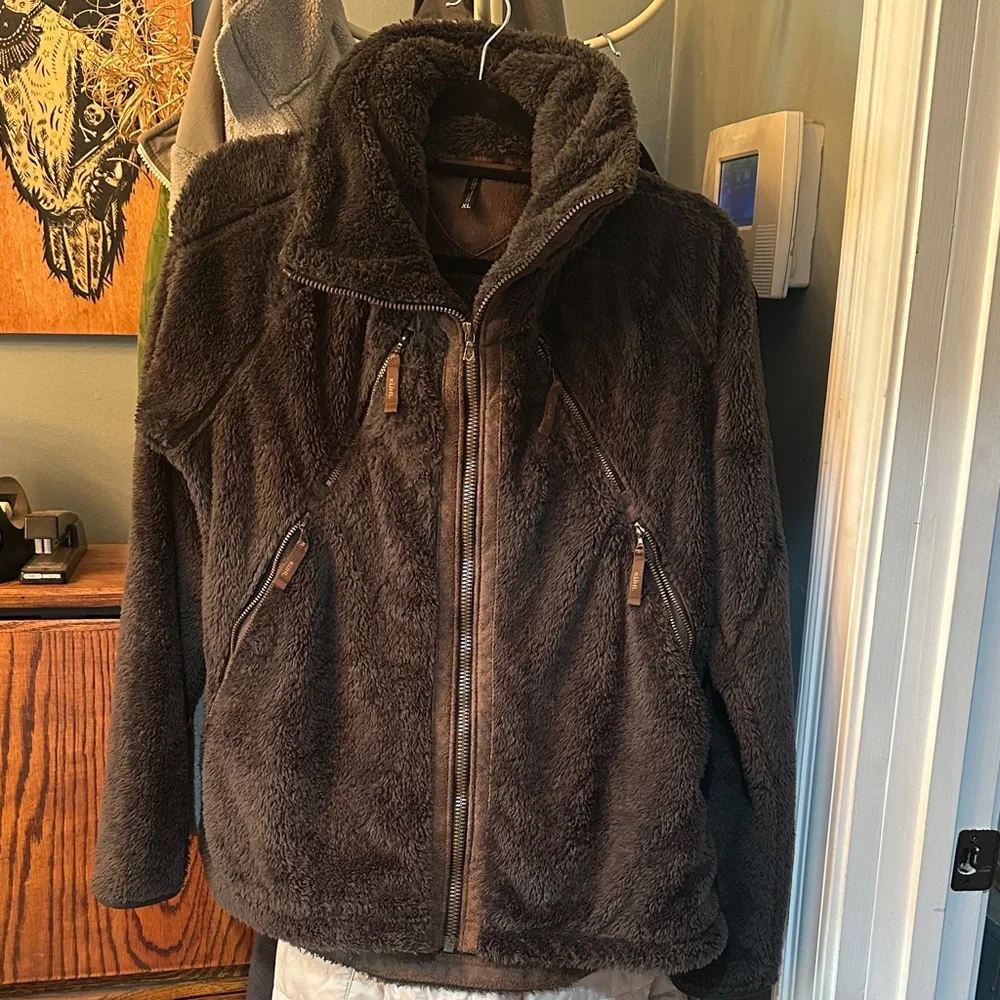 Kuhl Brown Fleece Jacket - Picture 1 of 8